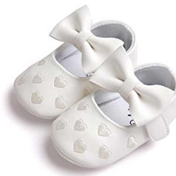 Shoes PU Soft Sole Bow 0-18 Months - Picture 2 of 7
